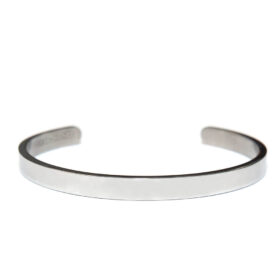 Ατσάλινο Βραχιόλι Plain Silver