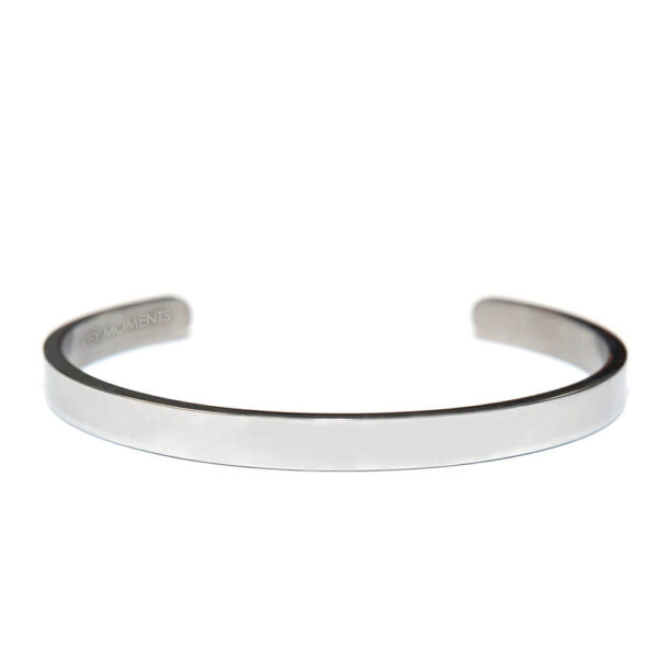 Ατσάλινο Βραχιόλι Plain Silver