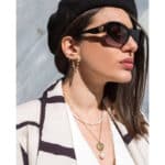 Κολιέ White Raw Pearl S Χρυσό