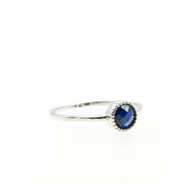 Ασημένιο δαχτυλίδι Blueblack Diam Silver