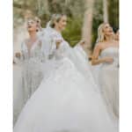 Σκουλαρίκια Lifelikes Bridal Boubouki Bliss Λευκό Χρυσό