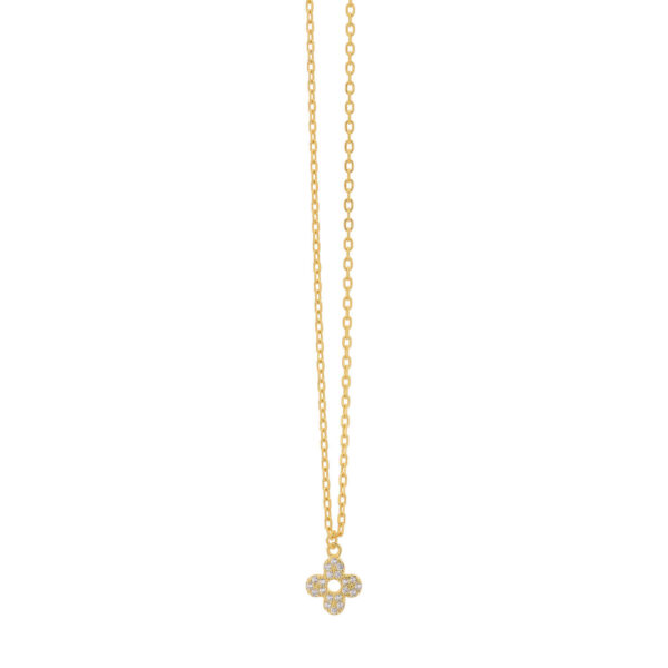 Ασημένιος Σταυρός Flower Cross Gold