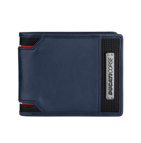 Δερμάτινο Ανδρικό Πορτοφόλι Ducati Elegante Blue Coin Case