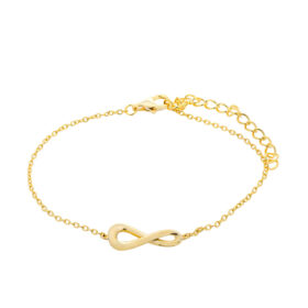 Ασημένιο Βραχιόλι Infinite Line Gold