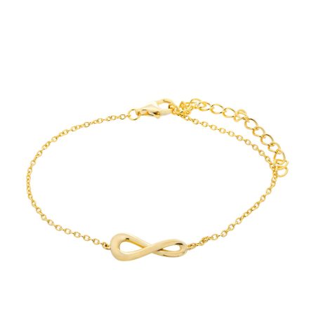 Ασημένιο Βραχιόλι Infinite Line Gold