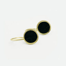 Σκουλαρίκια Round Black
