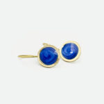 Σκουλαρίκια Round Dark Blue