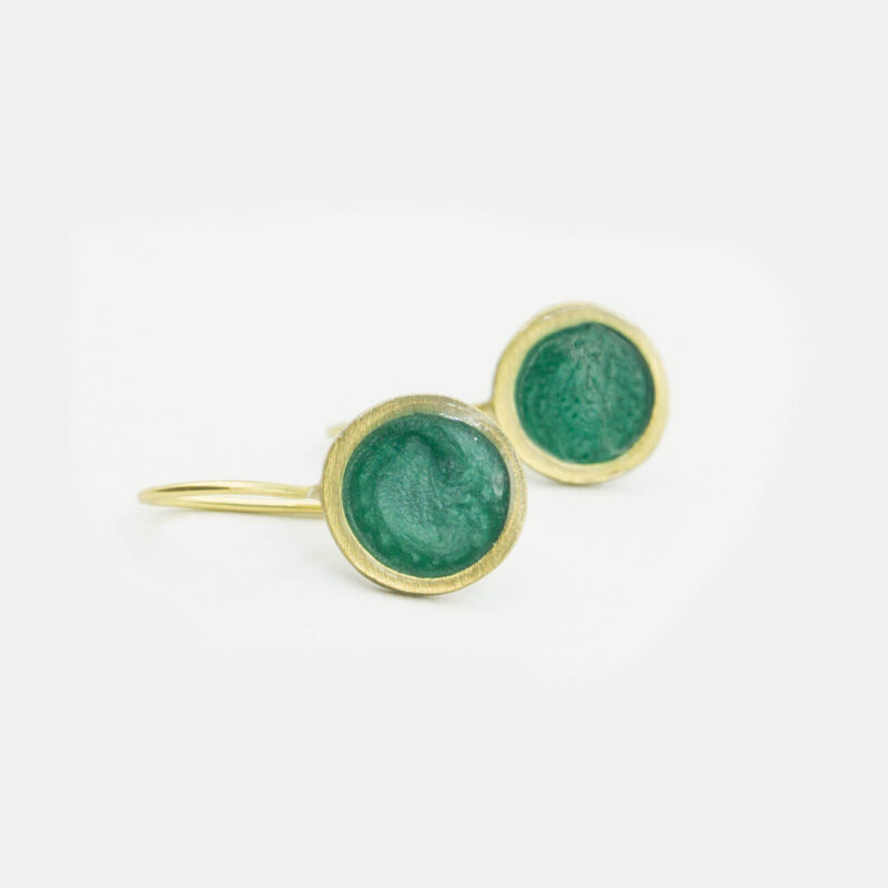 Σκουλαρίκια Round Green