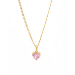 Κολιέ Love Zircon Ροζ Χρυσό