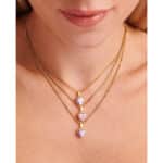 Κολιέ Love Zircon Χρυσό