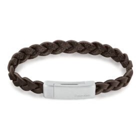 Δερμάτινο Βραχιόλι Calvin Klein Wrapped & Braided