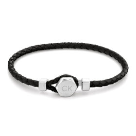 Δερμάτινο Βραχιόλι Calvin Klein Latch Black