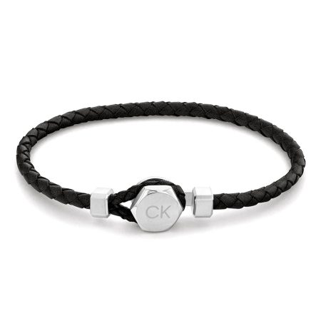 Δερμάτινο Βραχιόλι Calvin Klein Latch Black