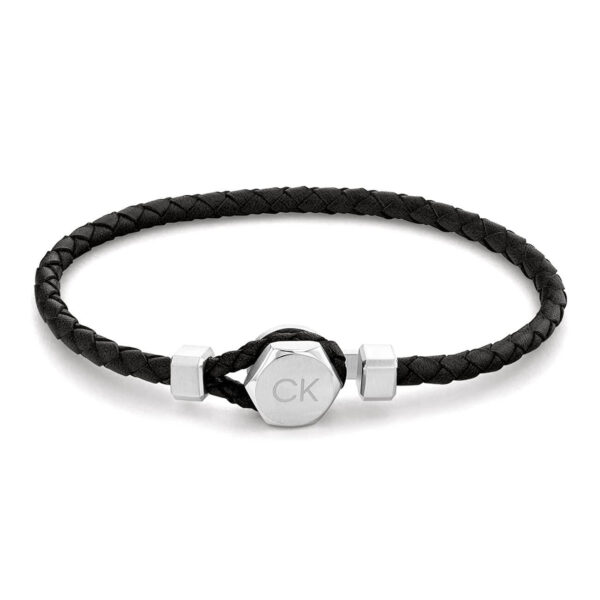 Δερμάτινο Βραχιόλι Calvin Klein Latch Black