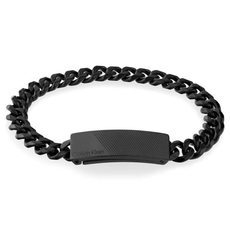 Ατσάλινο Βραχιόλι Calvin Klein Architectural Lines Black