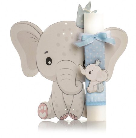 Λαμπάδα Baby Elephant Blue