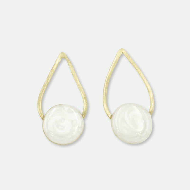 Σκουλαρίκια White Marble