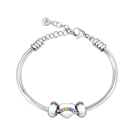 Ατσάλινο Βραχιόλι Morellato Heartbeat Crystal