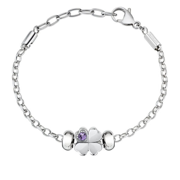 Ατσάλινο Βραχιόλι Morellato Renovation Purple Chain
