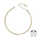 Αλυσίδα Ποδιού Peebls Garland Gold