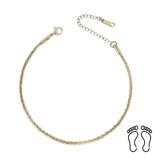Αλυσίδα Ποδιού Peebls Garland Gold
