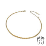 Αλυσίδα Ποδιού Peebls Garland Gold