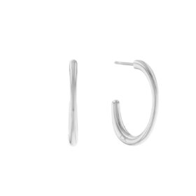Σκουλαρίκια Calvin Klein Hoops Playful Organic Shapes Silver
