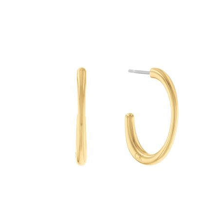 Σκουλαρίκια Calvin Klein Hoops Playful Organic Shapes Gold