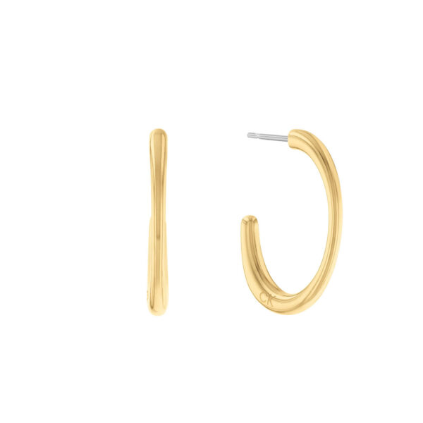 Σκουλαρίκια Calvin Klein Hoops Playful Organic Shapes Gold