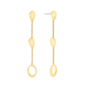 Σκουλαρίκια Calvin Klein Playfull Organic Shapes Gold
