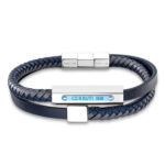 Ανδρικό βραχιόλι Cerruti Flux Blue Black