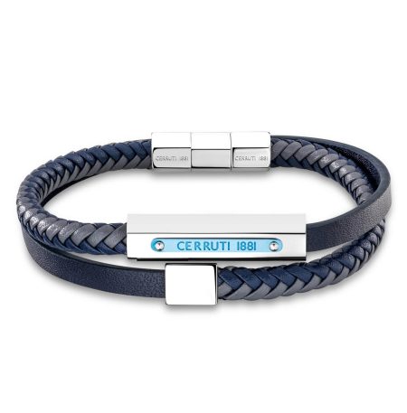 Ανδρικό βραχιόλι Cerruti Flux Blue Black