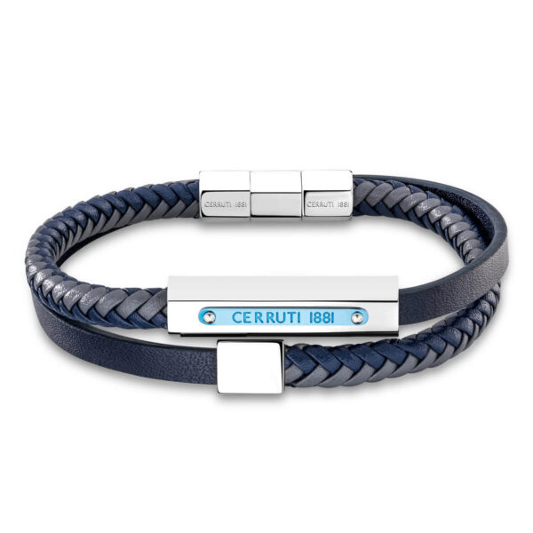 Ανδρικό βραχιόλι Cerruti Flux Blue Black