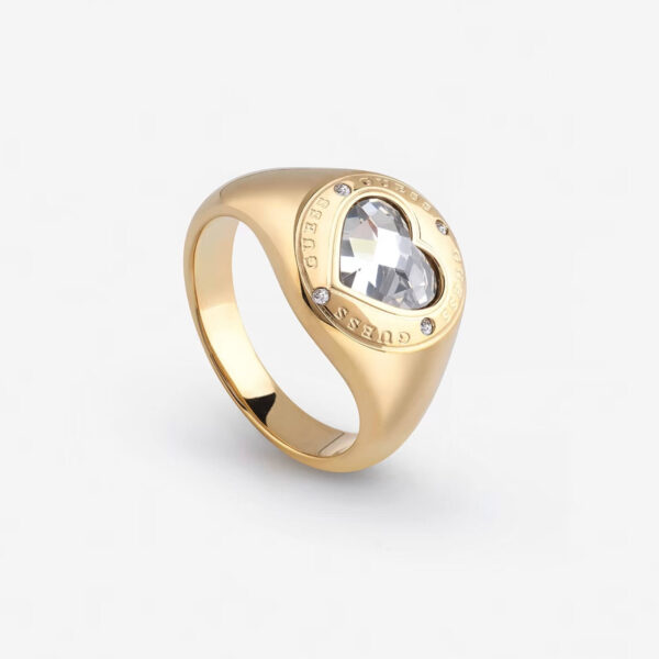 Δαχτυλίδι Guess Rolling Hearts Gold No54