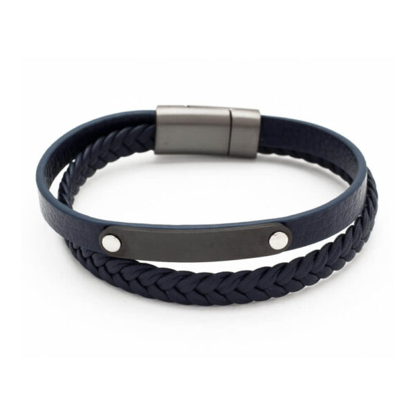 Ανδρικό Βραχιόλι Milos Double Blue L31A-B084-1
