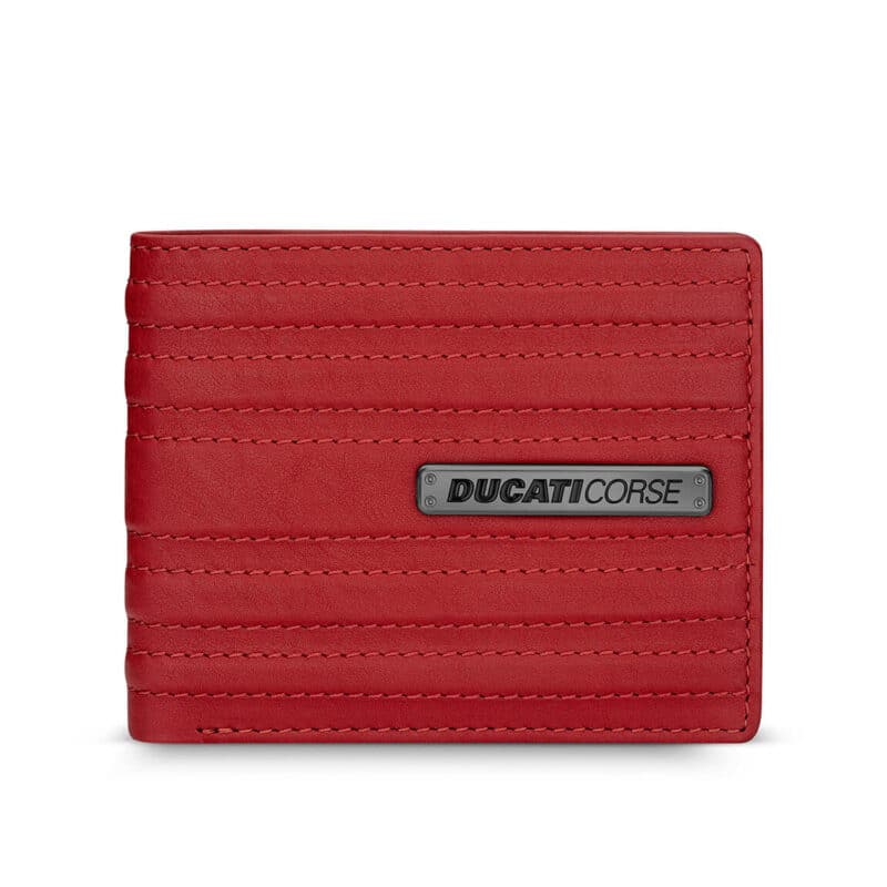 Δερμάτινο Ανδρικό Πορτοφόλι Ducati Linea Red