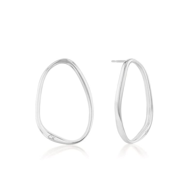 Σκουλαρίκια Calvin Klein Elongated Drops Silver