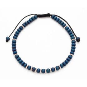 Ανδρικό Βραχιόλι Dynasty Band Silver Blue