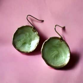 Σκουλαρίκια Chroma Nisiros Sage Green