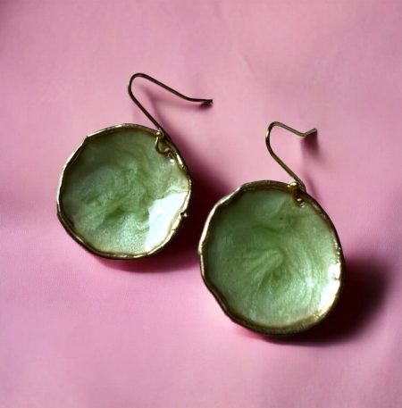 Σκουλαρίκια Chroma Nisiros Sage Green