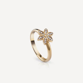 Δαχτυλίδι Guess White Lotus Gold No54