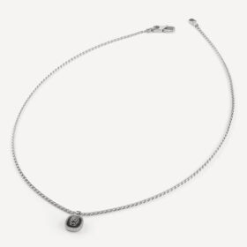 Ανδρικό Kολιέ Guess Lion King Silver