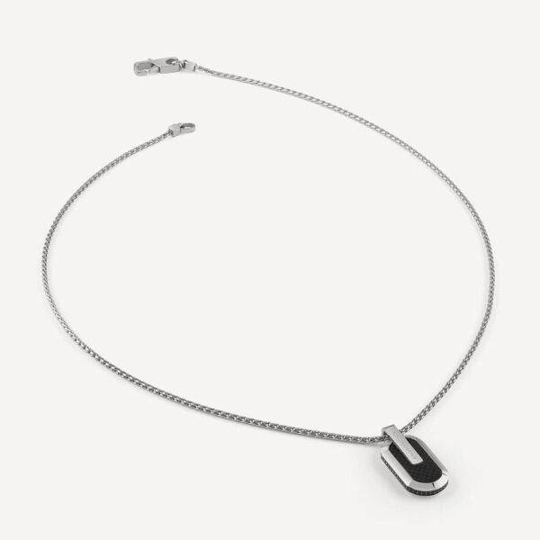 Ανδρικό Kολιέ Guess Racer Silver