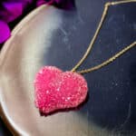 Κολιέ Peebls My Heart Goes Fuchsia Gold