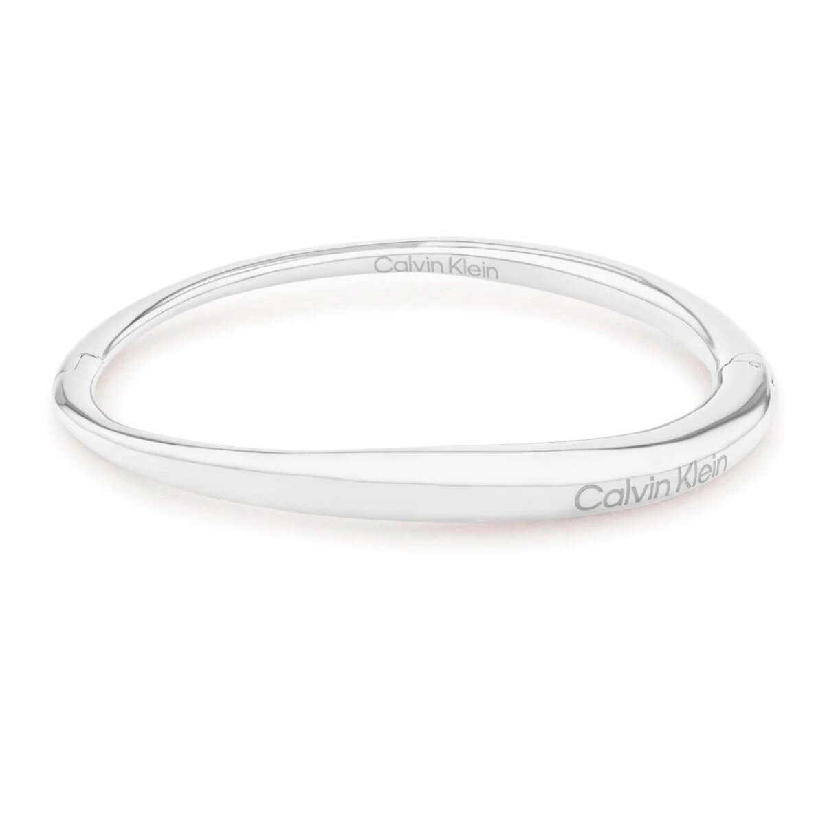 Βραχιόλι χειροπέδα Calvin Klein Elongated Drops silver