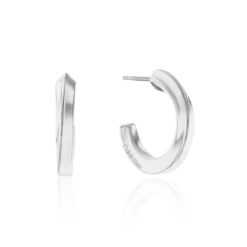 Σκουλαρίκια Calvin Klein Twist Hoop Silver