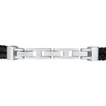 Ανδρικό Δερμάτινο Βραχιόλι Maserati JM422AVE11 Black