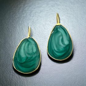 Σκουλαρίκια Chroma Folegandros Green
