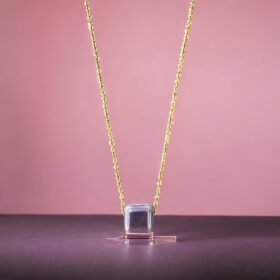 Κολιέ Peebls Cube Purple