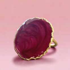 Ανοιγόμενο δαχτυλίδι Chroma Maroon Truffle